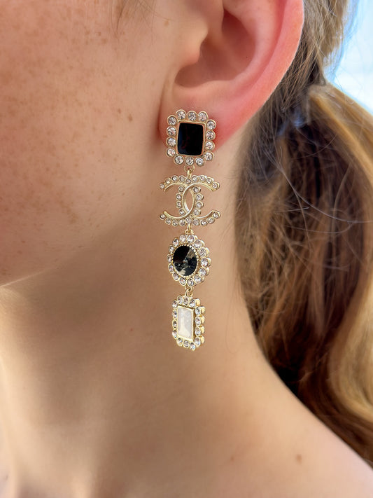 Crystal Cascade – Drop Earring